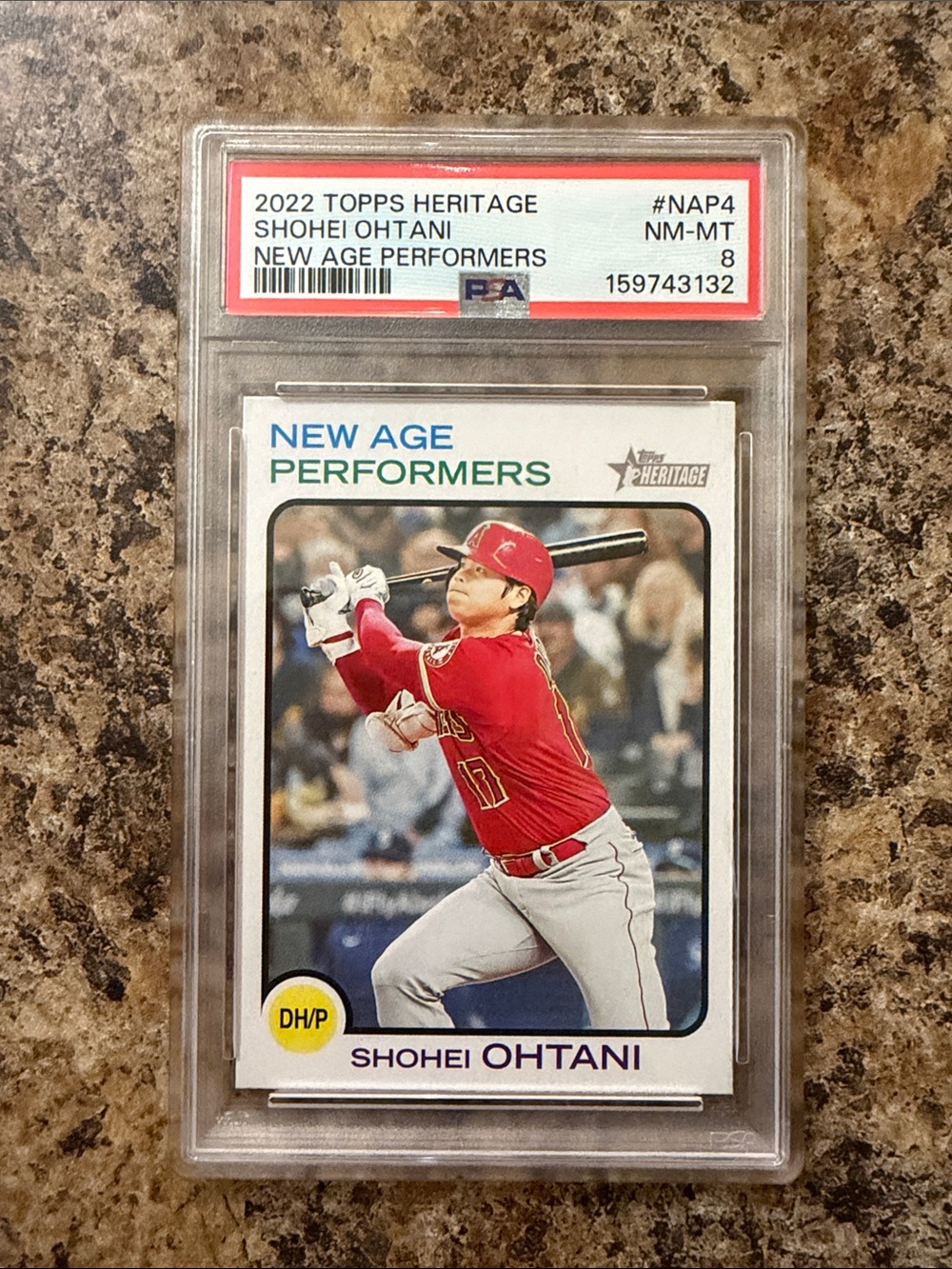 Topps Shohei Ohtani Heritage Graded PSA 8 Card